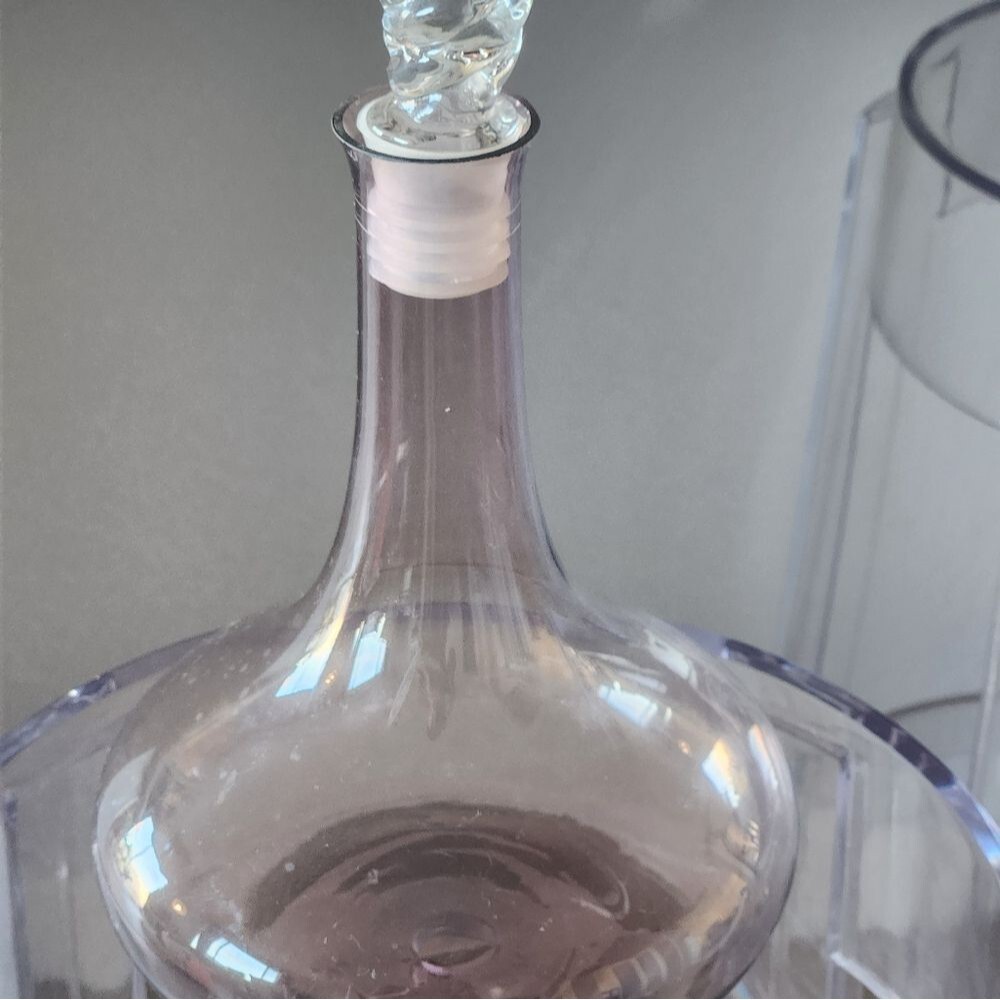 Vintage Amethyst Wine Decanter - Picture 2 of 8